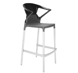 Барне крісло Papatya Ego-K антрацит сидіння, верх чорний