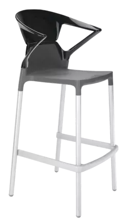 Барне крісло Papatya Ego-K антрацит сидіння, верх чорний