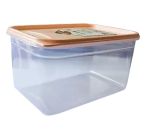 Контейнер Flexy Box прямокутний 1,3 л прозорий кришка помаранчева Irak Plastik