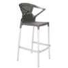 Барне крісло Papatya Ego-K антрацит сидіння, верх прозоро-димчастий