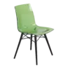 Стілець Papatya X-Treme S Wox прозоро-зелений, ніжки бук венге лак