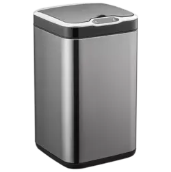 Сенсорне відро для сміття JAH 7 л квадратне темно-срібний металік з внутрішнім відром