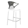 Барне крісло Papatya Ego-K біле сидіння, верх прозоро-димчастий