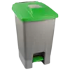 Бак для сміття з педаллю Planet 100 л сіро-зелений