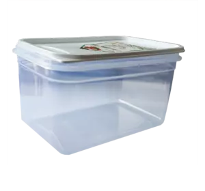 Контейнер Flexy Box прямокутний 1,3 л прозорий кришка біла Irak Plastik